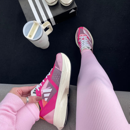 Ad Adizero Adios Pro 3 Pink Branco Laranja