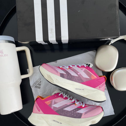 Ad Adizero Adios Pro 3 Pink Branco Laranja