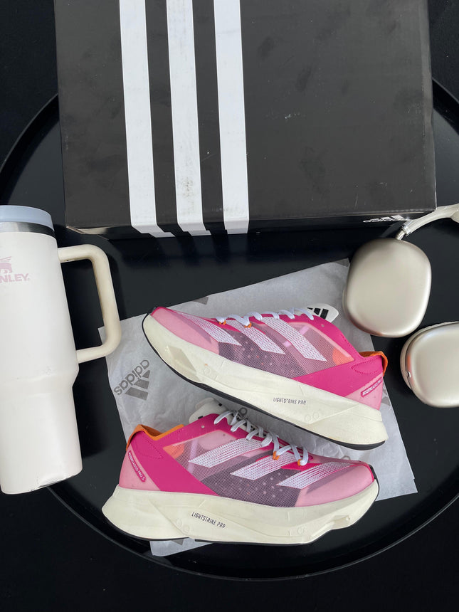 Ad Adizero Adios Pro 3 Pink Branco Laranja