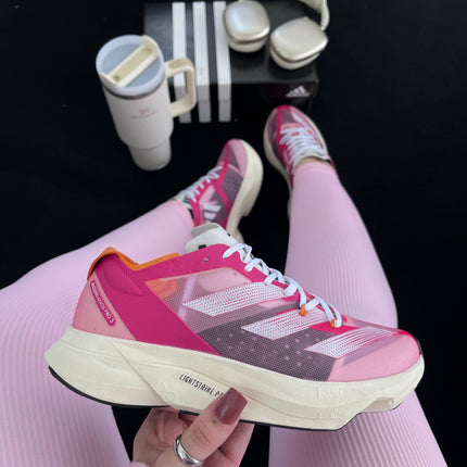 Ad Adizero Adios Pro 3 Pink Branco Laranja