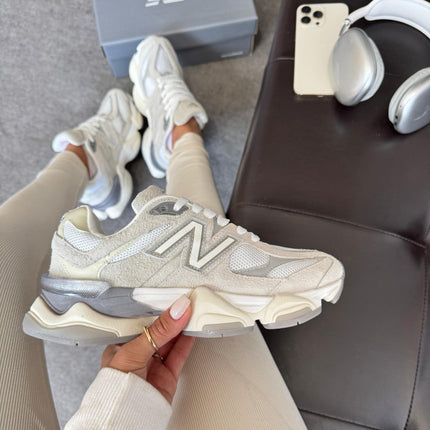 NB 9060 Cinza Branco Couro