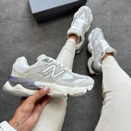 NB 9060 Cinza Branco Couro