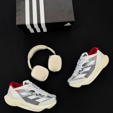 Ad Adizero Adios Pro 3 Branco Preto Vermelho