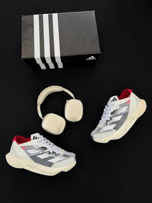 Ad Adizero Adios Pro 3 Branco Preto Vermelho