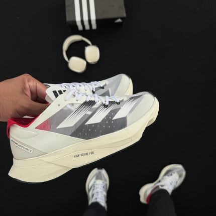 Ad Adizero Adios Pro 3 Branco Preto Vermelho