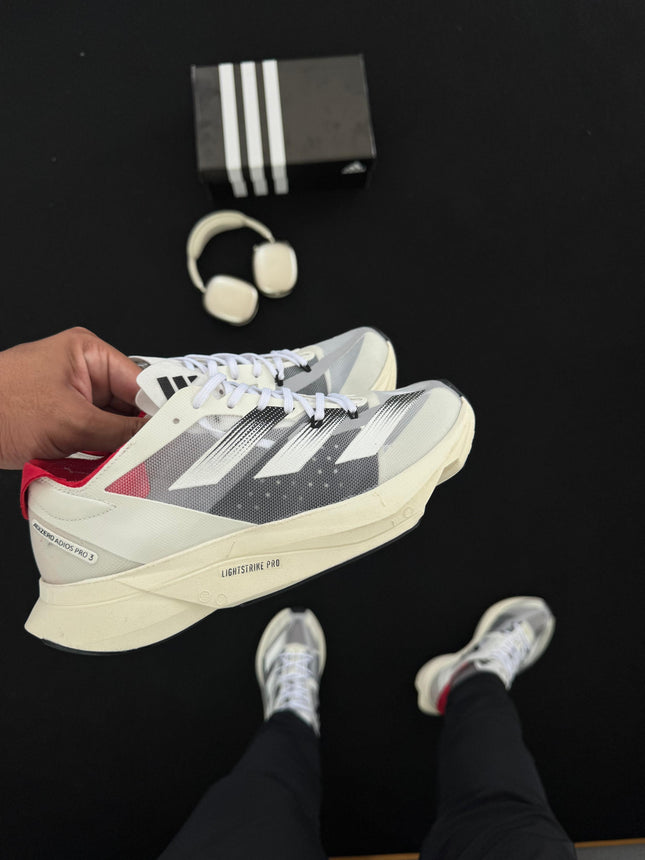 Ad Adizero Adios Pro 3 Branco Preto Vermelho