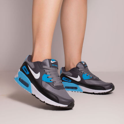 Nk Air Max 90 Grafite Azul