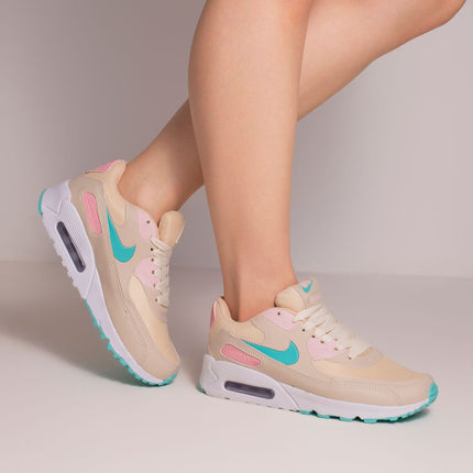 Nk Air Max 90 Cinza Verde Água
